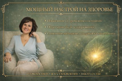 Мощный настрой на здоровье. Избавление от тревожных состояний. Забота о себе. Облегчение боли. Усиление иммунитета. Спокойное засыпание.
