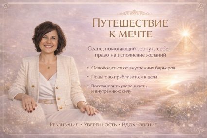 Путешествие к мечте. Сеанс помогающий вернуть себе право на исполнение мечты.